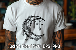 Gothic Floral SVG Design | Mystical Floral SVG Product Image 1