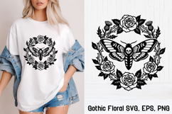 Gothic Floral SVG Design | Mystical Floral SVG Product Image 1