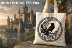 Gothic Floral SVG Design | Mystical Floral SVG Product Image 1
