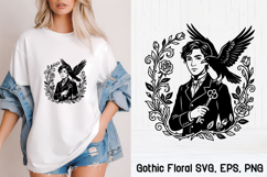 Gothic Floral SVG Design | Mystical Floral SVG Product Image 1