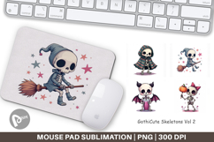 Mouse Pad Gothic Cute Skeletons Product Image 1