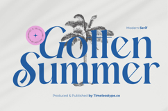 Gotten Summer - Modern Serif Font Product Image 1