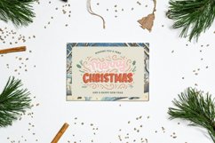 4 Gouache Vintage Christmas Cards Background Product Image 3