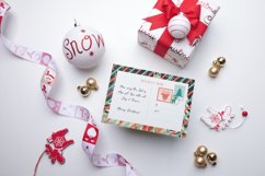 4 Gouache Vintage Christmas Cards Background Product Image 4