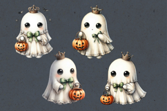 Cute Halloween Ghost. Sublimation design PNG Product Image 2