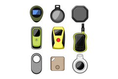 gps beacon set cartoon Product Image 1