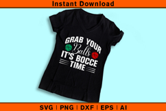 Grab Your Balls It’s Bocce Time SVG PNG DXF EPS AI File Product Image 3