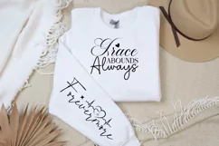 Grace Abounds Always Sleeve SVG, Christian SVG Design Product Image 2