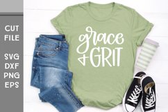 Grace and Grit, Hand Lettered Inspirational SVG Product Image 3