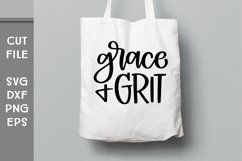 Grace and Grit, Hand Lettered Inspirational SVG Product Image 4