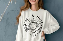 Grace And Hustle SVG, Boho SVG Design Product Image 2