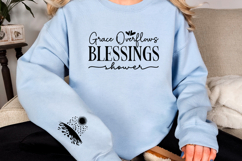 Grace overflows blessings shower Sleeve SVG Product Image 2