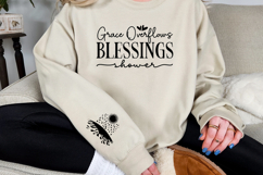 Grace overflows blessings shower Sleeve SVG Product Image 3