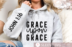 Grace upon grace Sleeve SVG Design Product Image 2