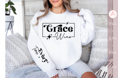 Grace Wins Sleeve SVG Product Image 1