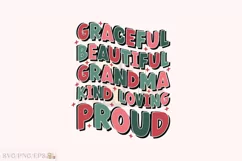 Mother's Day, Grandma Quotes Saying SVG T-shirt Design Product Image 1