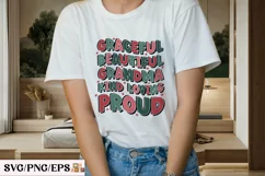 Mother's Day, Grandma Quotes Saying SVG T-shirt Design Product Image 3