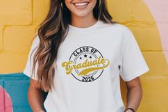 Graduate Class of 2026 Round SVG File | 2026 Graduation SVG Product Image 2