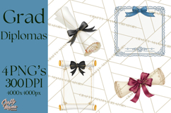 Graduation Diploma Clipart PNG, Classic Diploma Scroll Product Image 1