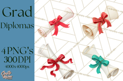 Graduation Diploma Clipart PNG, Classic Diploma Scroll Product Image 1
