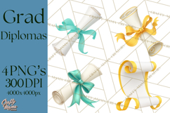 Graduation Diploma Clipart PNG, Classic Diploma Scroll Product Image 1