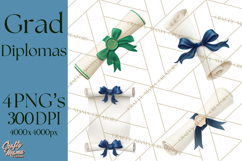 Graduation Diploma Clipart PNG, Classic Diploma Scroll Product Image 1