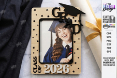 Graduation Mini Photo Frame Laser Cut | Class of 2026 | Grad Product Image 1