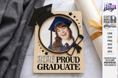 Graduation Mini Photo Frame Laser Cut | Class of 2026 | Grad Product Image 1