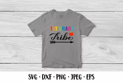 1st Grade tribe SVG. First day of school quote shirt design Product Image 2