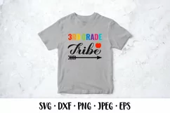 3rd Grade tribe SVG. First day of school quote shirt design Product Image 2