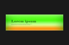 Gradient abstract artistic horizontal banner concept Product Image 2