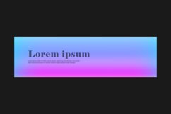 Gradient abstract artistic horizontal banner creative Product Image 2
