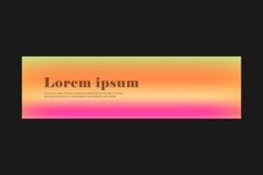 Gradient abstract artistic horizontal banner isolated Product Image 2