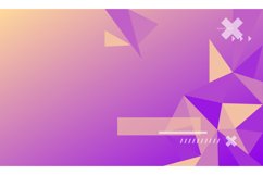 Gradient abstract polygonal cover and banner background Product Image 1