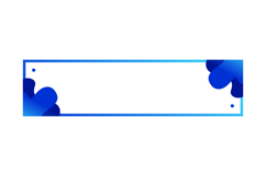 Gradient blue frame and border horizontal banner graphic Product Image 1