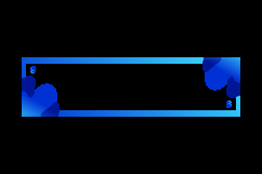 Gradient blue frame and border horizontal banner graphic Product Image 2