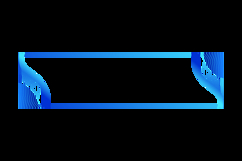 Gradient blue frame and border horizontal banner vector Product Image 2