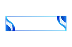 Gradient blue frame and border horizontal banner vector Product Image 1