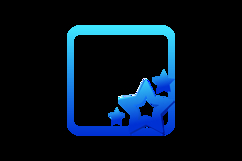 Gradient blue photo profile badge frame design Product Image 2