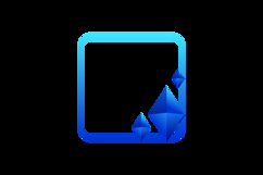 Gradient blue photo profile badge frame graphic Product Image 2