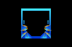 Gradient blue photo profile frame decoration template graph Product Image 2