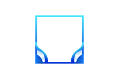 Gradient blue photo profile frame decoration template vector Product Image 1
