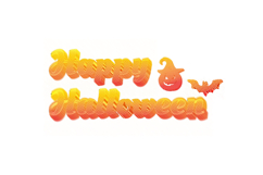 Gradient halloween lettering typography concept eps 10 Product Image 1
