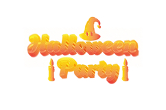 Gradient halloween lettering typography graphic eps 10 Product Image 1