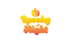 Gradient halloween lettering typography isolated eps 10 Product Image 1