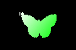 Gradient illustration or abstract art butterfly clip art Product Image 2