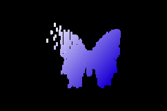 Gradient illustration or abstract art butterfly design Product Image 2