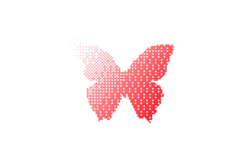 Gradient illustration or abstract art butterfly isolated Product Image 1