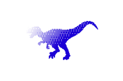 Gradient illustration or abstract art dinosaur character cli Product Image 1