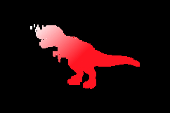 Gradient illustration or abstract art dinosaur character Product Image 2